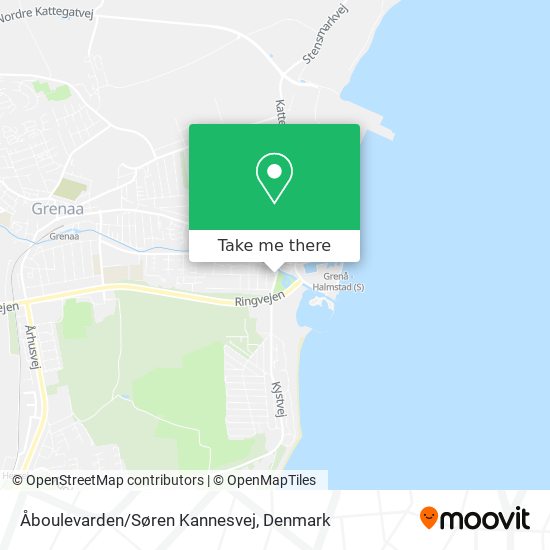 Åboulevarden/Søren Kannesvej map