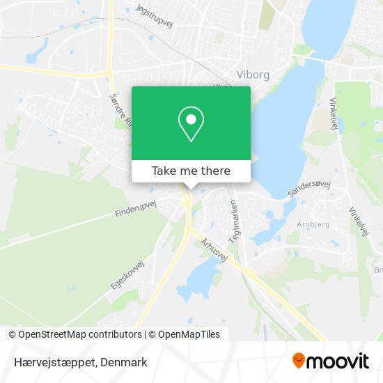 Hærvejstæppet map