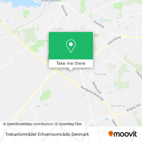 Trekantområdet Erhvervsområde map