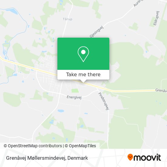 Grenåvej Møllersmindevej map