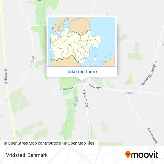 Vridsted map