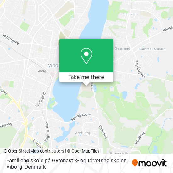 Familiehøjskole på Gymnastik- og Idrætshøjskolen Viborg map