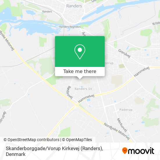 Skanderborggade / Vorup Kirkevej (Randers) map