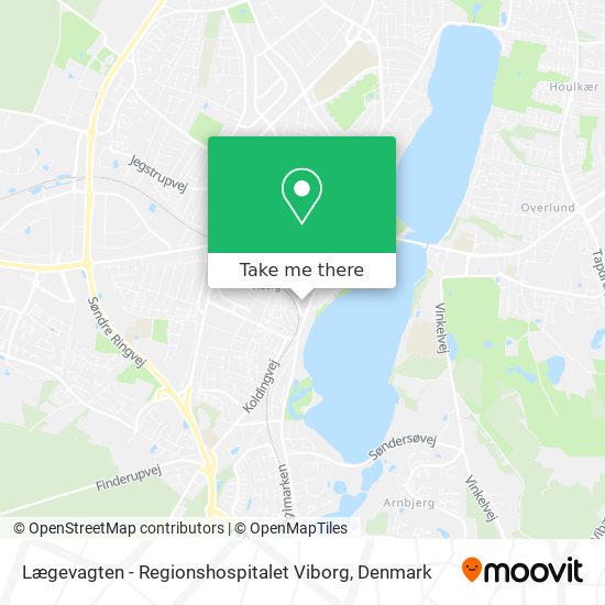 Lægevagten - Regionshospitalet Viborg map
