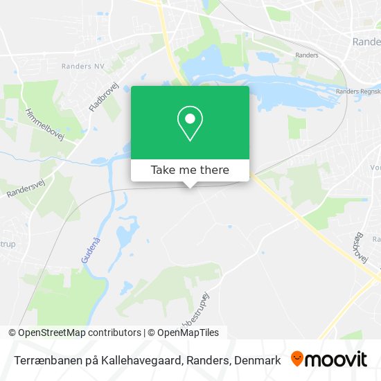Terrænbanen på Kallehavegaard, Randers map