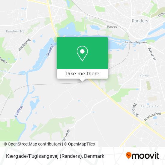 Kærgade/Fuglsangsvej (Randers) map