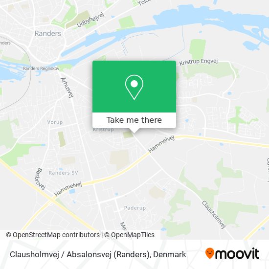 Clausholmvej / Absalonsvej (Randers) map