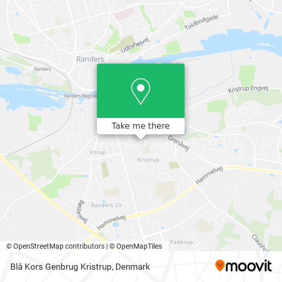 Blå Kors Genbrug Kristrup map