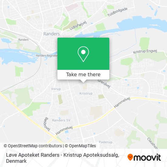 Løve Apoteket Randers - Kristrup Apoteksudsalg map
