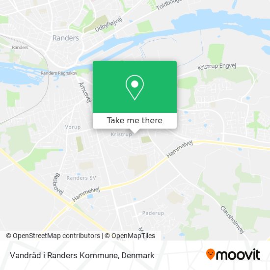Vandråd i Randers Kommune map
