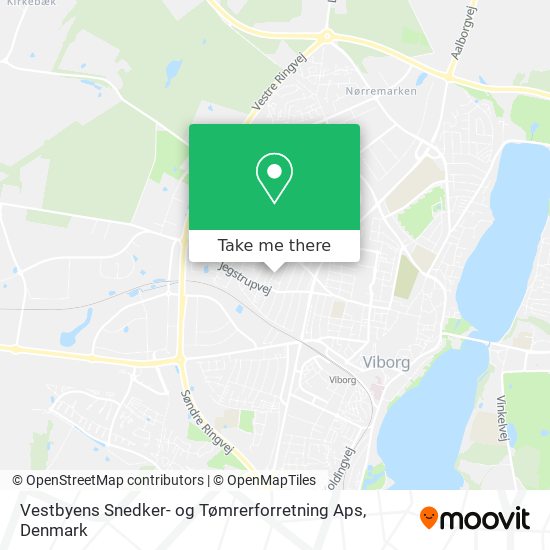 Vestbyens Snedker- og Tømrerforretning Aps map