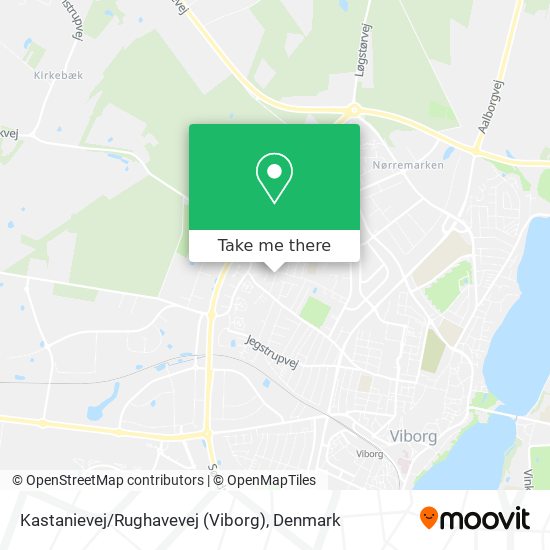 Kastanievej / Rughavevej (Viborg) map