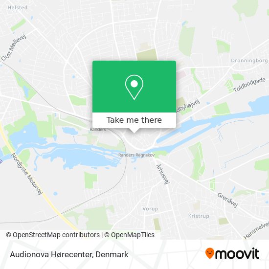 Audionova Hørecenter map