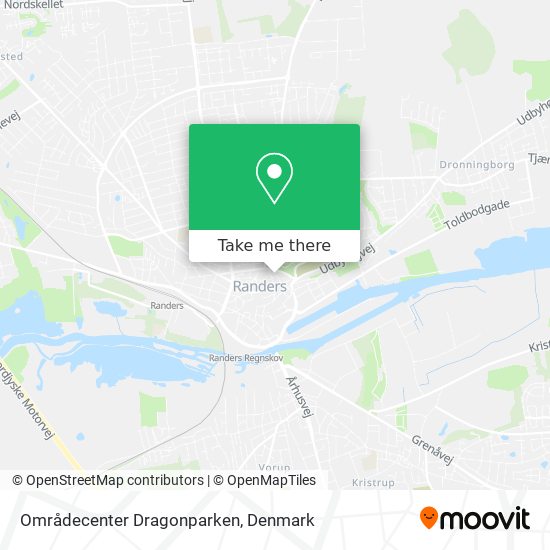 Områdecenter Dragonparken map