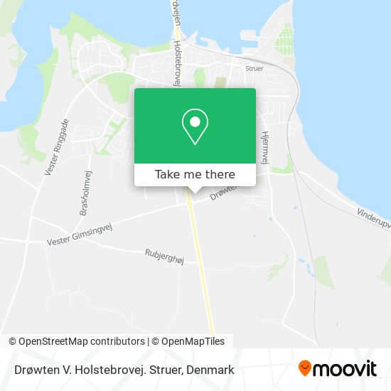 Drøwten V. Holstebrovej. Struer map