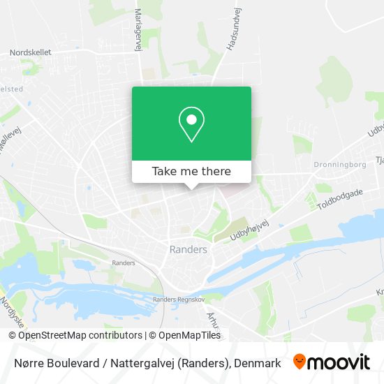 Nørre Boulevard / Nattergalvej (Randers) map