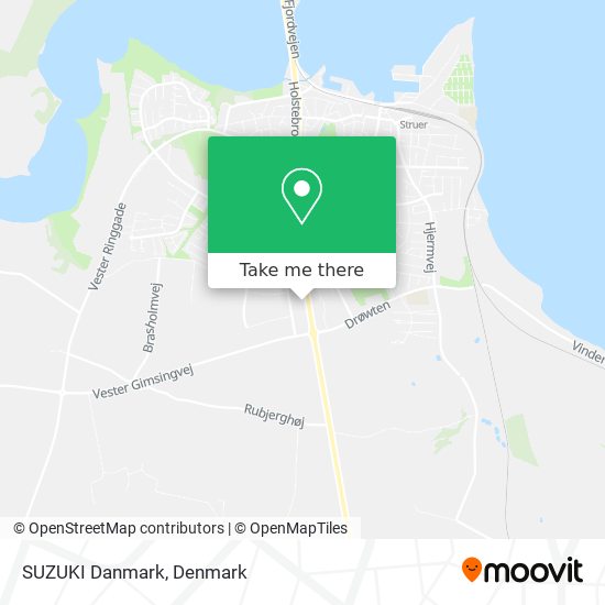 SUZUKI Danmark map