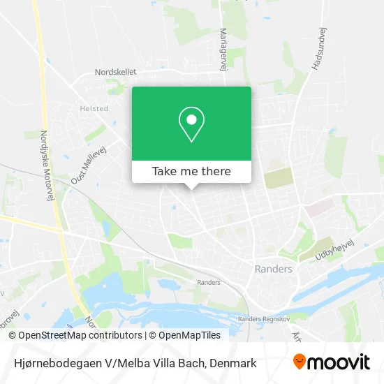 Hjørnebodegaen V / Melba Villa Bach map