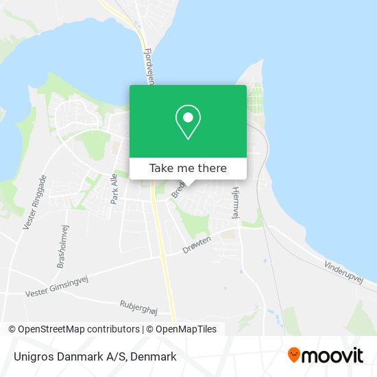 Unigros Danmark A/S map