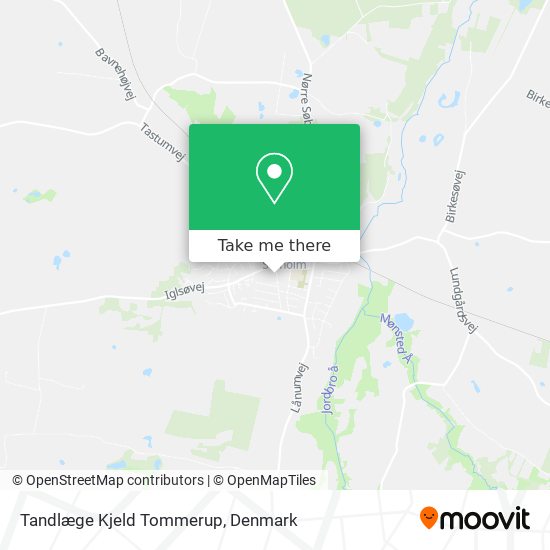 Tandlæge Kjeld Tommerup map