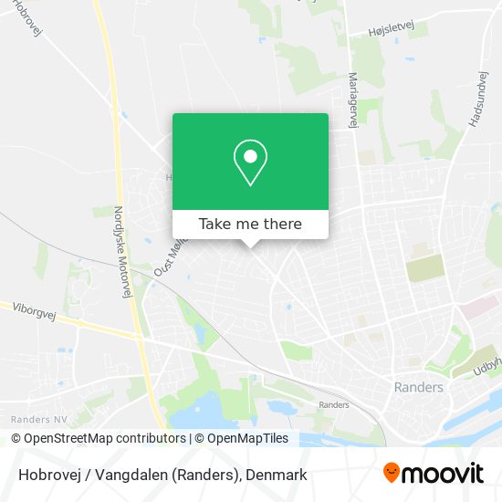 Hobrovej / Vangdalen (Randers) map