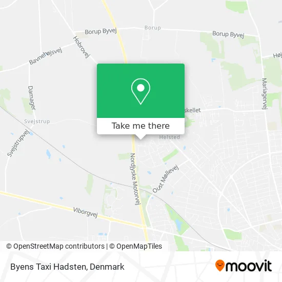 Byens Taxi Hadsten map