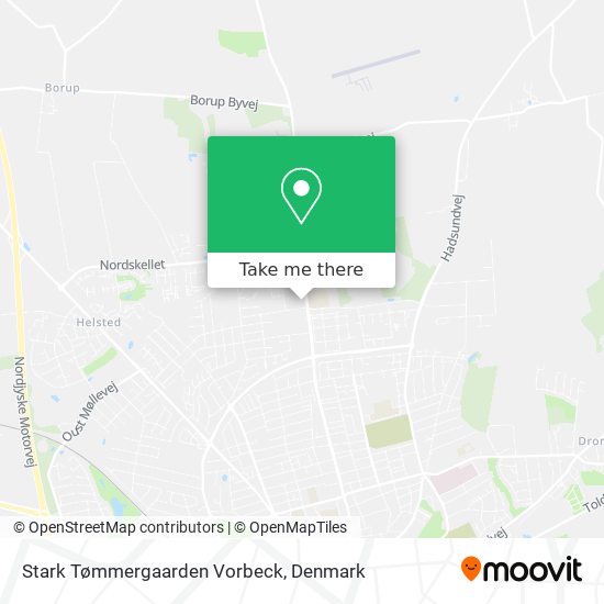 Stark Tømmergaarden Vorbeck map