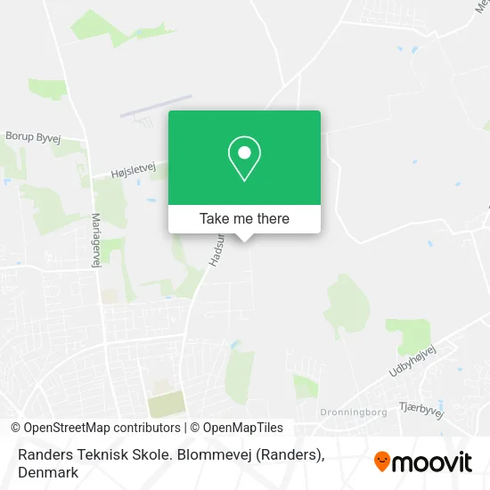 Randers Teknisk Skole. Blommevej map