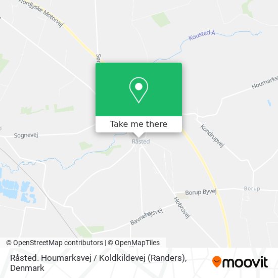 Råsted. Houmarksvej / Koldkildevej (Randers) map