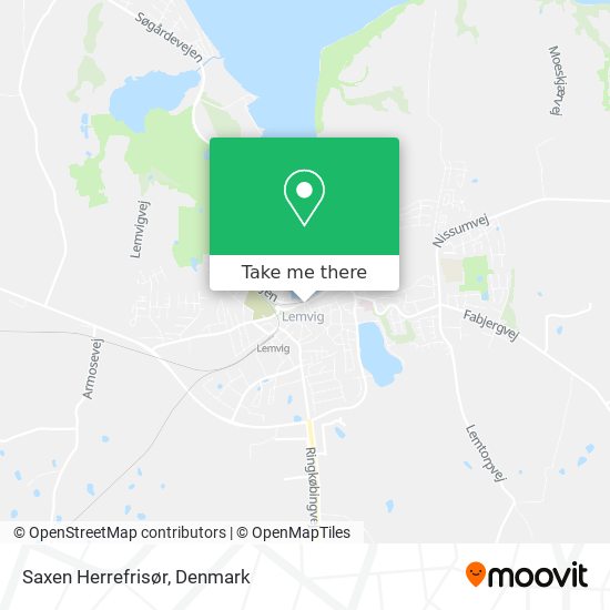 Saxen Herrefrisør map