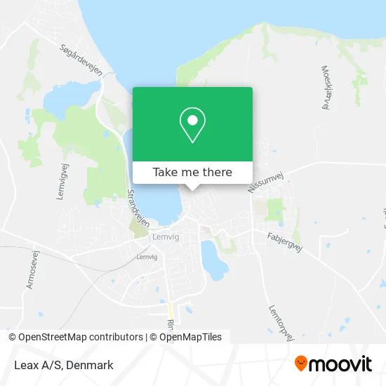 Leax A/S map