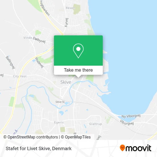 Stafet for Livet Skive map