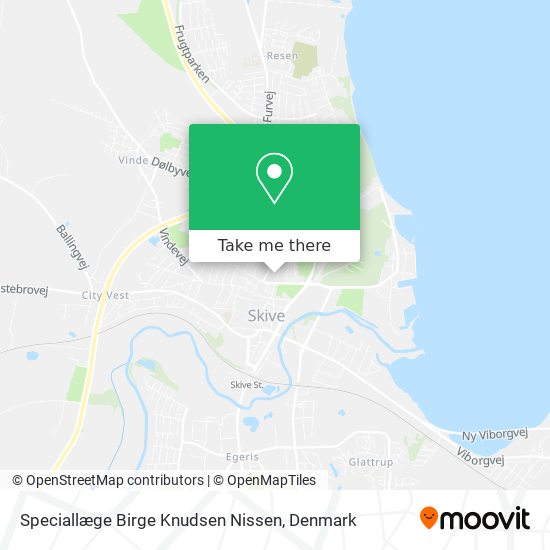 Speciallæge Birge Knudsen Nissen map