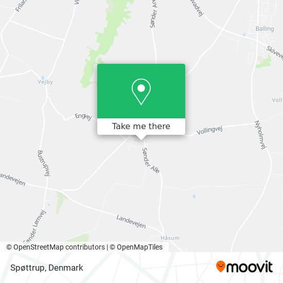 Spøttrup map