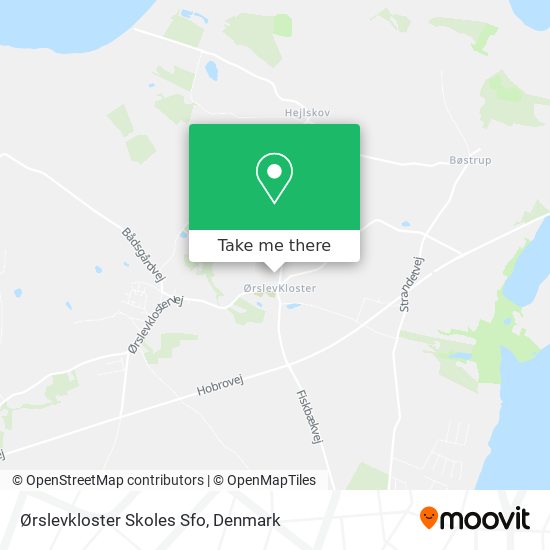 Ørslevkloster Skoles Sfo map