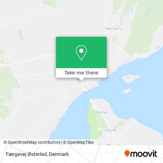 Færgevej Østerled map