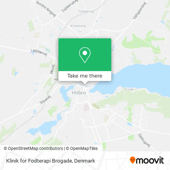 Klinik for Fodterapi Brogade map