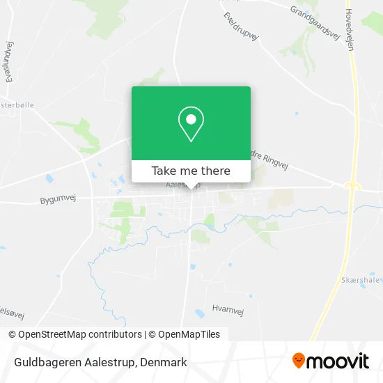 Guldbageren Aalestrup map
