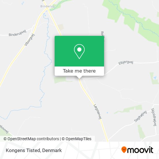 Kongens Tisted map