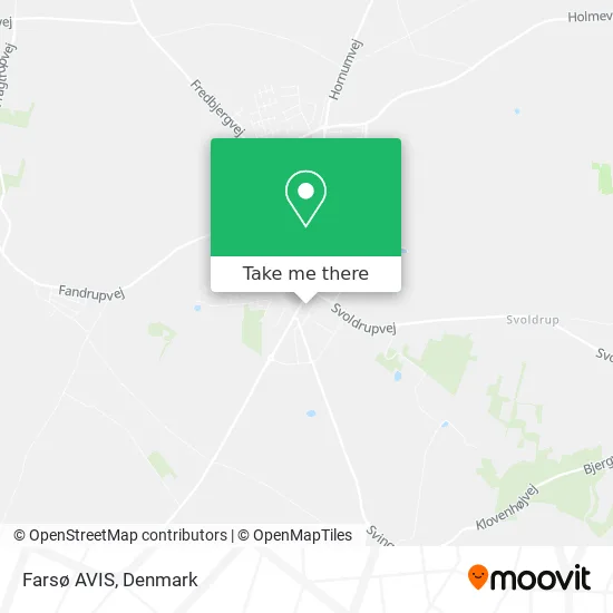 Farsø AVIS map