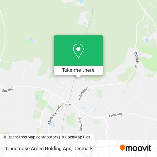 Lindemose Arden Holding Aps map