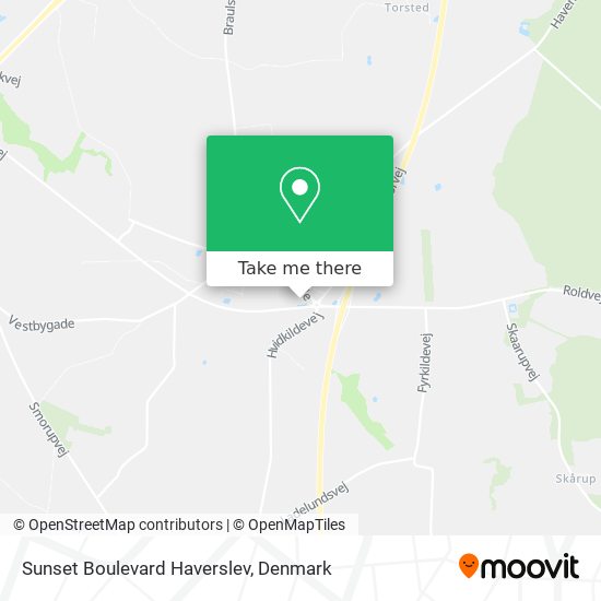 Sunset Boulevard Haverslev map