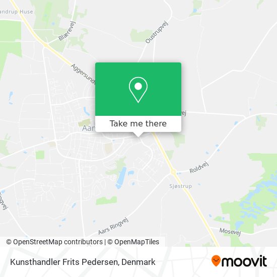 Kunsthandler Frits Pedersen map