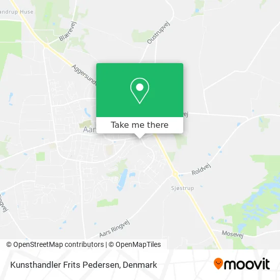 Kunsthandler Frits Pedersen map