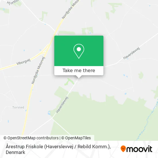 Årestrup Friskole (Haverslevvej / Rebild Komm.) map