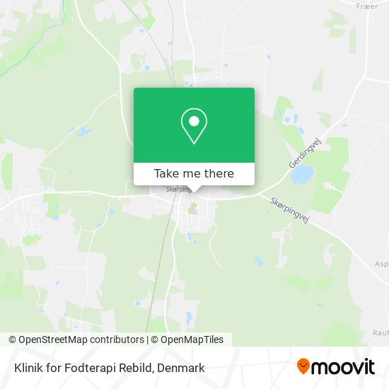 Klinik for Fodterapi Rebild map