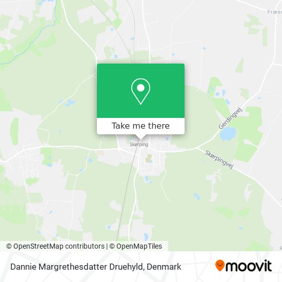 Dannie Margrethesdatter Druehyld map