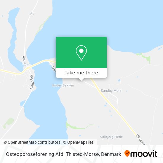 Osteoporoseforening Afd. Thisted-Morsø map