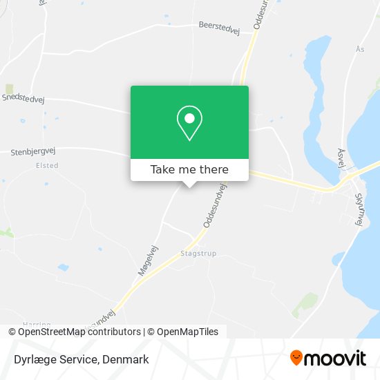 Dyrlæge Service map