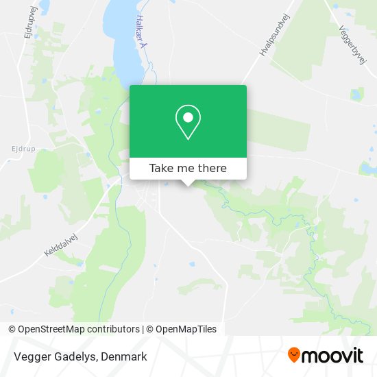 Vegger Gadelys map